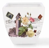 Osłonka ceramiczna doniczka ogród balkon taras