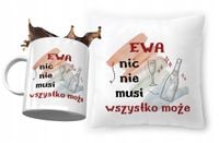 Zestaw Dla Ewy Poduszka + Kubek Na Prezent Z Nadrukiem Ze Zdjęciem