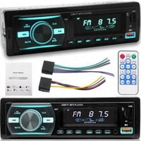RADIO SAMOCHODOWE BLUETOOTH 1-DIN 2X USB AUX MP3 CZYTNIK KART SD LCD