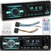 RADIO SAMOCHODOWE BLUETOOTH 1-DIN 2X USB AUX MP3 CZYTNIK KART SD LCD