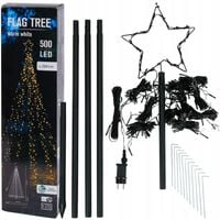 CHOINKA METALOWA XL 250 cm 500 LED TIMER KEMA ZEWNĘTRZNA