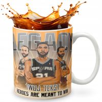 KUBEK 330ml GRAFIKA PREZENT ŚWIĘTA WZÓR - KOSZYKÓWKA SPORT + IMIĘ