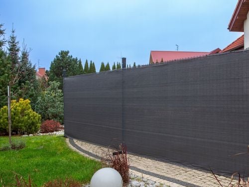 SIATKA CIENIUJĄCA 95% OSŁONA PŁOT 1,50mx10m GRAFIT na Arena.pl