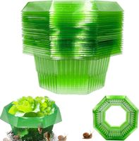 Kołnierze Przeciw Ślimakom 20 Sztuk 24 cm Ochrona Roślin Warzyw Plastikowe