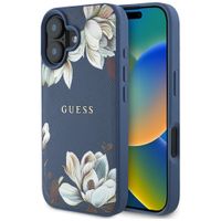 Etui Guess do iPhone 16, Niebieski, MagSafe