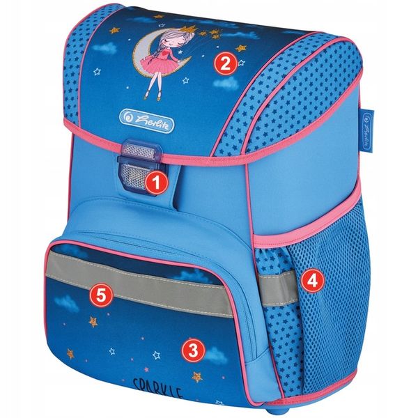 TORNISTER SZKOLNY HERLITZ LOOP PLUS MOON LADY ZESTAW KLASA 1-3 zdjęcie 12