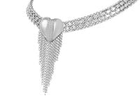 choker z sercem z łańcuszkami z kolekcji heart harmony (c23/zim/28ag)