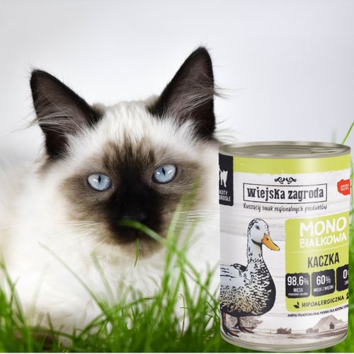 karma mokra dla kota monobiałkowa kaczka 400g wiejska zagroda na alergię na Arena.pl