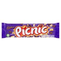 Cadbury Picnic z karmelem orzeszkami ziemnymi chrupkami i winogronami 48,4g
