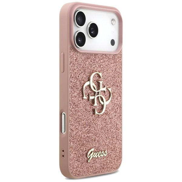 Etui Guess Fixed Glitter Big 4G do iPhone 17 Pro Max różowy zdjęcie 4