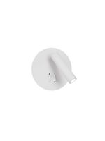 Okrągła lampa ścienna Armilla tuba LED 9W 3000K do jadalni biała