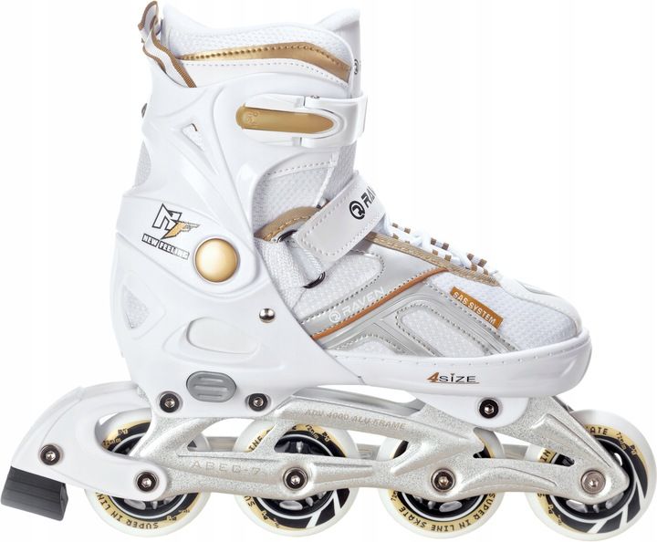 Rolki Regulowane RAVEN Pulse White/Gold 37-40 zdjęcie 2