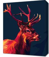 Obraz 40x50cm Jeleń w Geometrii