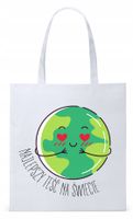 Dla Teścia Taty Prezent Torba Eco Biała Shopper Z Nadrukiem Ze Zdjęciem
