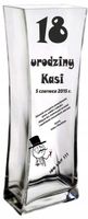 Wazon z grawerem prezent na urodziny 18 18-tke
