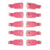 Klipsy do usuwania hybryd żelu akrylu różowy 10szt