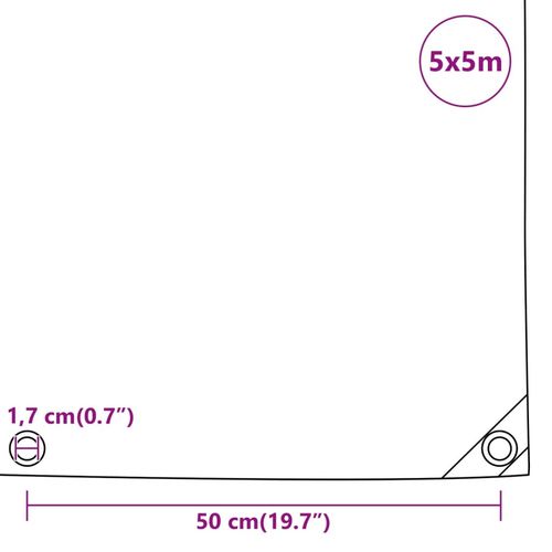 Plandeka, niebieska, 5x5 m, 650 g/m² na Arena.pl