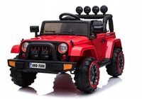 2X Auto Na Akumulator Jeep BRD-7588 Światła LED MP3 Pilot Czerwony 4x4