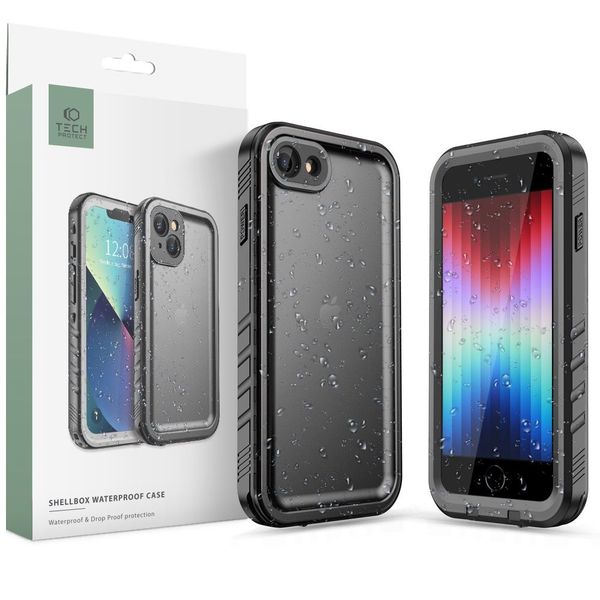 TECH-PROTECT SHELLBOX IP68 IPHONE 7 / 8 / SE 2020 / 2022 BLACK zdjęcie 1