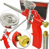 PISTOLET DO PIANKI MONTAŻOWEJ PIANY METALOWY MOCNY DO PIAN Z REGULACJĄ