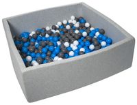 Suchy basen dla dziecka z piłeczkami 600szt, ok. 120x120 cm ZESTAW XXL