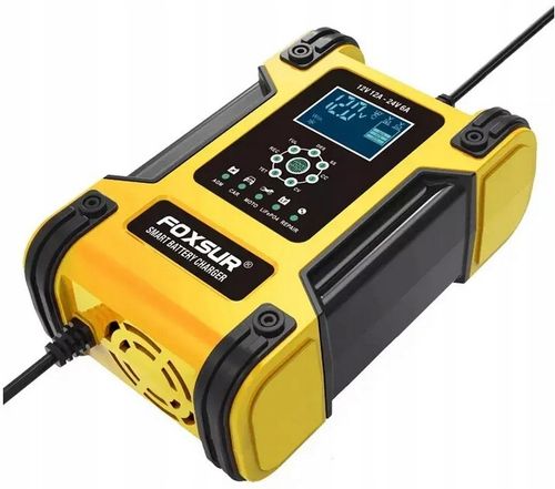 PROSTOWNIK SAMOCHODOWY 12V 24V 12A NAPRAWA AKUMULATORÓW FOXSUR DO mikroproc na Arena.pl