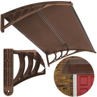Zadaszenie, daszek do drzwi wejściowych, balkonowych, tarasowych 120x80 brązowy