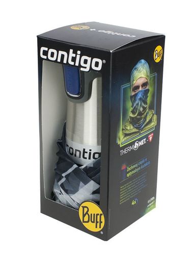 Kubek termiczny Contigo West Loop srebrny 470 ml + BUFF na Arena.pl
