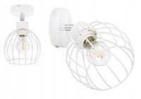 LAMPA KINKIET ścienny ruchomy loft drut KULA E27