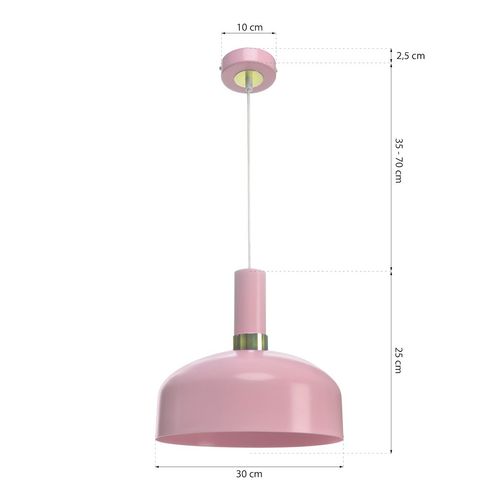 Lampa wisząca MALMO PINK 1xE27 na Arena.pl