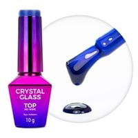 Kolorowy top no wipe Crystal Glass MollyNails Blue 10g