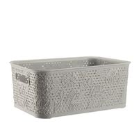 KOSZ KOSZYK POJEMNIK ORGANIZER FANCY 5 L SZARY