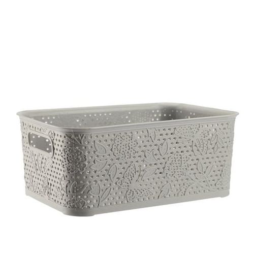 KOSZ KOSZYK POJEMNIK ORGANIZER FANCY 5 L SZARY na Arena.pl