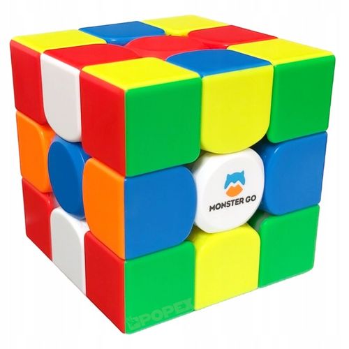 PROFESJONALNA KOSTKA 3x3 MAGNETYCZNA GAN MONSTER GO + PODSTAWKA + ALGORYTMY na Arena.pl