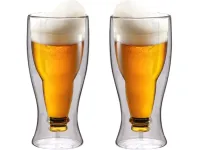 2 KUFLE SZKLANKI TERMICZNE POKALE PIWO 500ML POMYSŁ PREZENT DZIEŃ DZIADKA