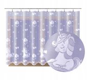 Firana dziecięca JEDNOROŻCE BIEL kucyki konie dla dziewczyn 600x150 TAŚMA