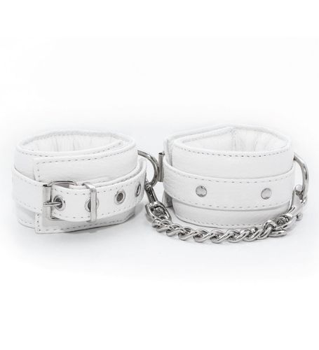 Solidne białe kajdany - skóra na Arena.pl