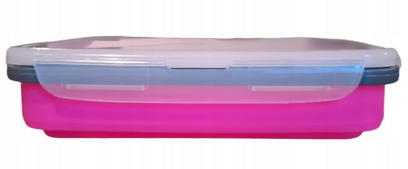 Pojemnik silikonowy na śniadanie śniadaniówka na żywność 1000ml LUNCH zdjęcie 3