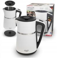 Czajnik Elektryczny 1,7L Stal Nierdzewna 2200W Podwójne Ścianki Ad1355W