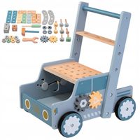 MERKAN Drewniany Chodzik Pchacz Majsterkowicza Dla Dzieci Z Narzędziami