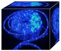 WĄŻ ŚWIETLNY 720 LED LAMPKI CHOINKOWE GIRLANDA 30 M NIEBIESKI zew / wew