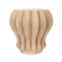 Noga drewniana toczona do mebli WY01029 Kolor pokrycia - Buk, Długość / Wysokość - 12 cm, Materiał - Drewno
