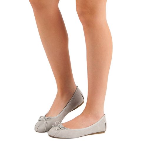Szare Wiązane Baleriny r.38 na Arena.pl