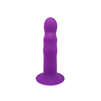 silikonowe dildo premium hitsens model 3 purple adrien lastic