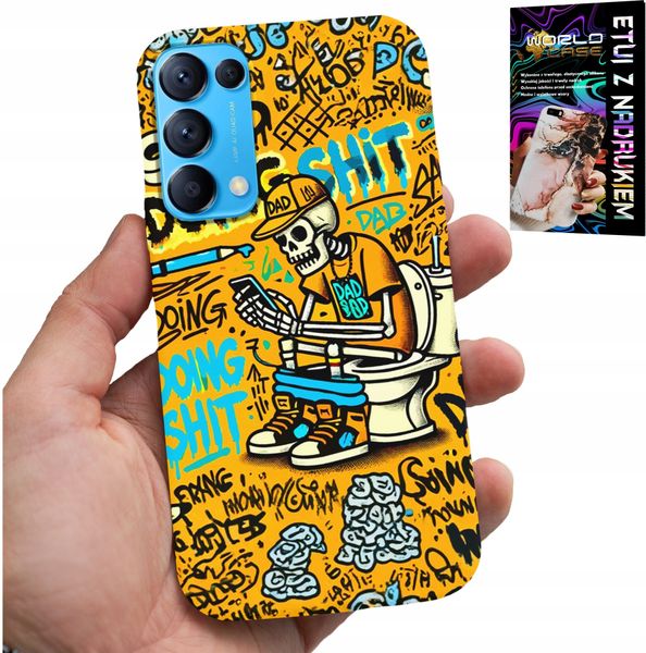 ETUI DO OPPO FIND X3 LITE - DOING SHIT KOŚCIOTRUP NA KIBLU CASE zdjęcie 1