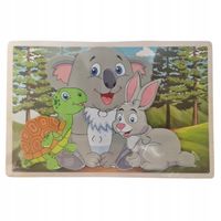 UKŁADANKA DREWNIANA ZWIERZĄTKA 8 dużych elementów 1970/1/6