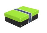 box duo a4/100mm j.zielony- czarny 3114
