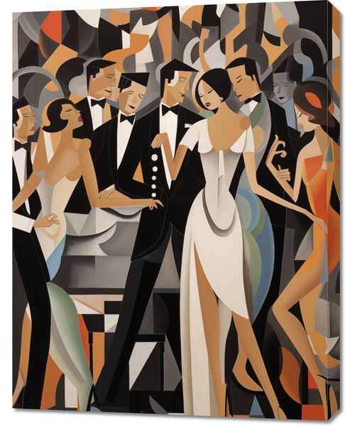 Obraz 70x90cm Bal w Art Deco zdjęcie 1
