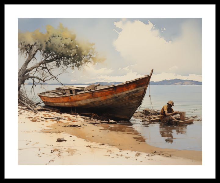 Plakat 50x40cm Spokój Przybrzeża zdjęcie 3