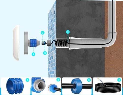 Reflektor LED basenowy LyLmLe 12W IP68 12V Ø190 mm 2 kolory (3000K/6000K) na Arena.pl